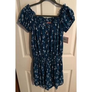 Kate Spade Dandelion Floral Off-the-Shoulder Swim Cover Up Romper - NWT